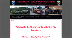 Desktop Screenshot of mechanicsvillefire.org